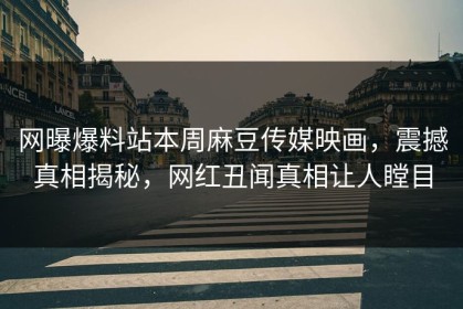 网曝爆料站本周麻豆传媒映画，震撼真相揭秘，网红丑闻真相让人瞠目