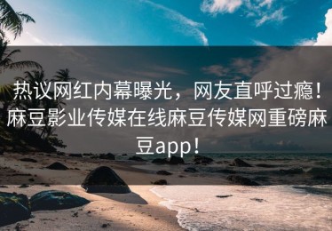 热议网红内幕曝光，网友直呼过瘾！麻豆影业传媒在线麻豆传媒网重磅麻豆app！