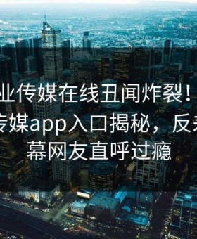 麻豆影业传媒在线丑闻炸裂！麻豆官网麻豆传媒app入口揭秘，反差网红内幕网友直呼过瘾