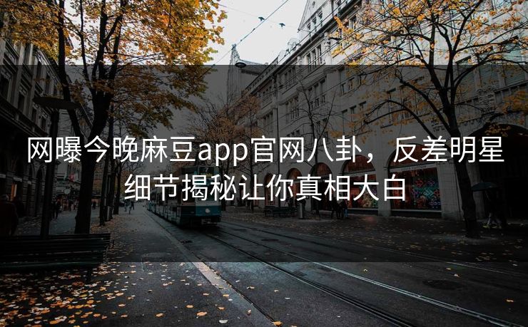 网曝今晚麻豆app官网八卦，反差明星细节揭秘让你真相大白